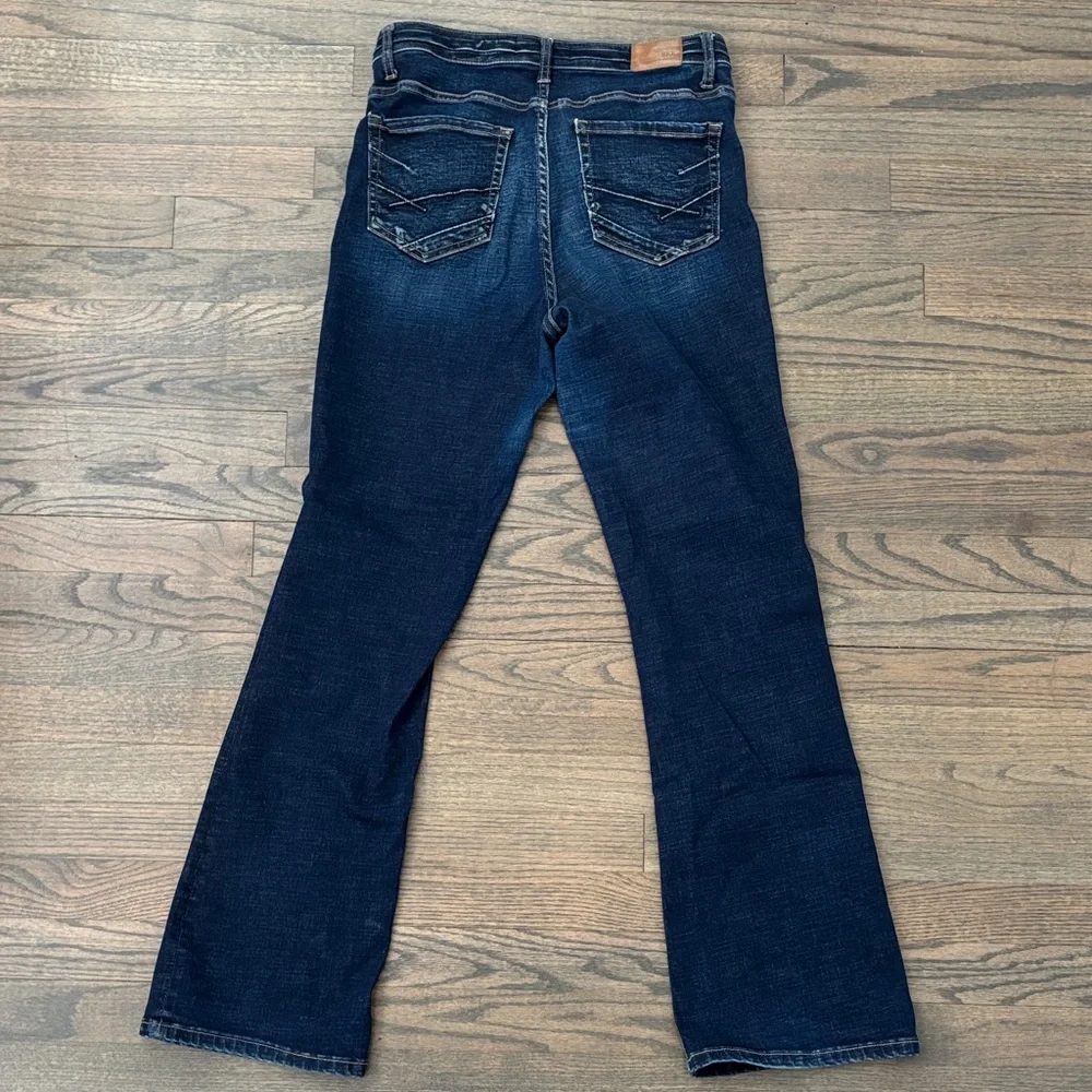 BKE Women's Dark Wash Blue Bootcut Jeans